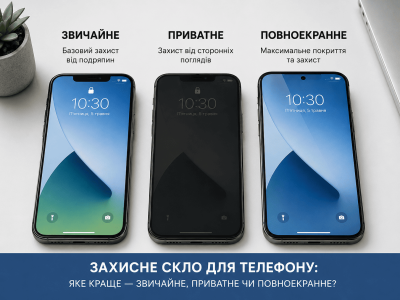 Захисне скло для телефону: яке краще — звичайне, приватне чи повноекранне