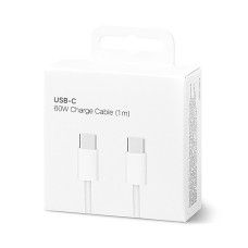 Кабель 60W USB-C Charge Cable 1:1 (1m) in Box Білий