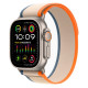 Apple Watch Ultra 2 + LTE 49mm Titanium Case with Orange/Beige Trail Loop