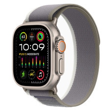 Apple Watch Ultra 2 + LTE 49mm Titanium Case with Green/Gray Trail Loop