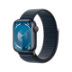 Apple Watch 9 + LTE 41mm Midnight Aluminum Case with Midnight Sport Loop