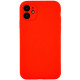 Чохол iPhone 12 Silicone Case Full Camera Red
