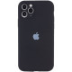 Чохол iPhone 12 Silicone Case Full Camera Black