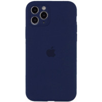 Чохол iPhone 12 Pro Silicone Case Full Camera Deep navy