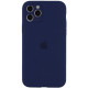 Чохол iPhone 12 Pro Silicone Case Full Camera Deep navy