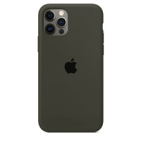 Чохол iPhone 12/12 Pro Silicone Case Full Dark Olive