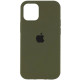 Чохол iPhone 13 Pro Silicone Case Full dark olive