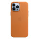Чохол iPhone 13 Pro Max Leather Case with MagSafe Golden Brown