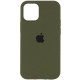 Чохол iPhone 14 Pro Silicone Case Full Dark olive