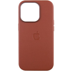 Чохол iPhone 14 Pro Leather Case with MagSafe umber