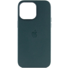 Чохол iPhone 14 Pro Max Leather Case with MagSafe forest green