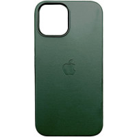 Чохол iPhone 13 Leather Case with MagSafe sequoia green