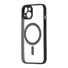 Чохол iPhone 14 Crystal Case Full Camera with MagSafe black