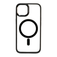 Чохол iPhone 14 Crystal Case with MagSafe black