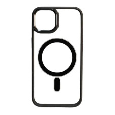 Чохол iPhone 14 Crystal Case with MagSafe black
