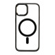 Чохол iPhone 14 Crystal Case with MagSafe black