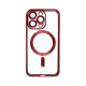 Чохол iPhone 14 Plus Crystal Case Full Camera with MagSafe marsala