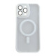 Чохол iPhone 14 Pro Max Crystal Case Full Camera with MagSafe white