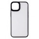 Чохол iPhone 13 Baseus Crystal Case black