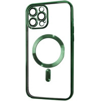 Чохол iPhone 13 Crystal Case Full Camera with MagSafe green