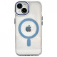Чохол iPhone 13 Crystal Case with MagSafe dark blue