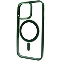 Чохол iPhone 13 Crystal Case with MagSafe green