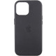 Чохол iPhone 14 Leather Case with MagSafe midnight