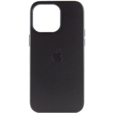 Чохол iPhone 14 Pro Leather Case with MagSafe midnight