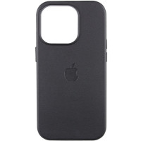 Чохол iPhone 14 Pro Max Leather Case with MagSafe midnight