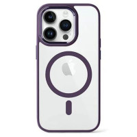 Чохол iPhone 15 Pro Crystal Case with MagSafe purple