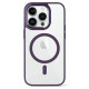 Чохол iPhone 15 Pro Crystal Case with MagSafe purple