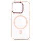 Чохол iPhone 15 Pro Crystal Case with MagSafe pink