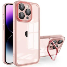 Чохол iPhone 15 Crystal Stand Camera pink