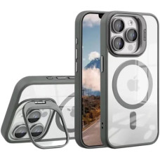Чохол iPhone 15 Pro Crystal Stand Camera gray