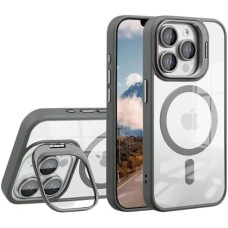 Чохол iPhone 15 Pro Max Crystal Stand Camera gray