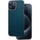 Чохол iPhone 15 Pro Max Kevlar case copy with MagSafe blue