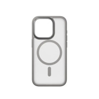 Чохол iPhone 16 Pro Momax Hybrid Lite Magnetic gray