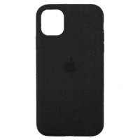 Чохол iPhone 11 Pro Alcantara Full black