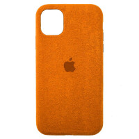 Чохол iPhone 11 Pro Alcantara Full orange