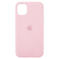 Чохол iPhone 11 Pro Alcantara Full pink sand