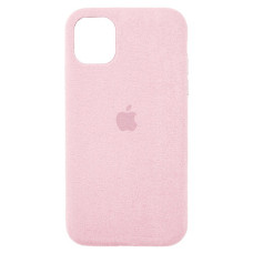Чохол iPhone 11 Pro Alcantara Full pink sand