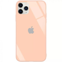 Чохол iPhone 11 Pro Max Glass Pastel Case Logo pink sand