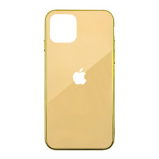 Чохол iPhone 11 Pro Glass Case Logo Metallic dark gold