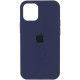Чохол iPhone 12/12 Pro Silicone Case Full midnight blue