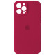 Чохол iPhone 12 Pro Max Silicone Case Full Camera Rose red