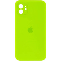 Чохол iPhone 12 Silicone Case Full Camera Juicy green