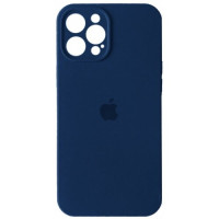 Чохол iPhone 12 Pro Max Silicone Case Full Camera Deep navy