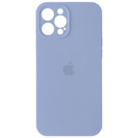 Чохол iPhone 12 Silicone Case Full Camera Lilac cream