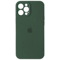 Чохол iPhone 12 Pro Max Silicone Case Full Camera Pine green