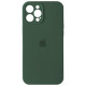 Чохол iPhone 12 Pro Silicone Case Full Camera Pine green